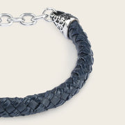 Pulsera en piel genuina de lizard para caballero Joyería 