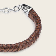 Pulsera en piel genuina de lizard para caballero Joyería 