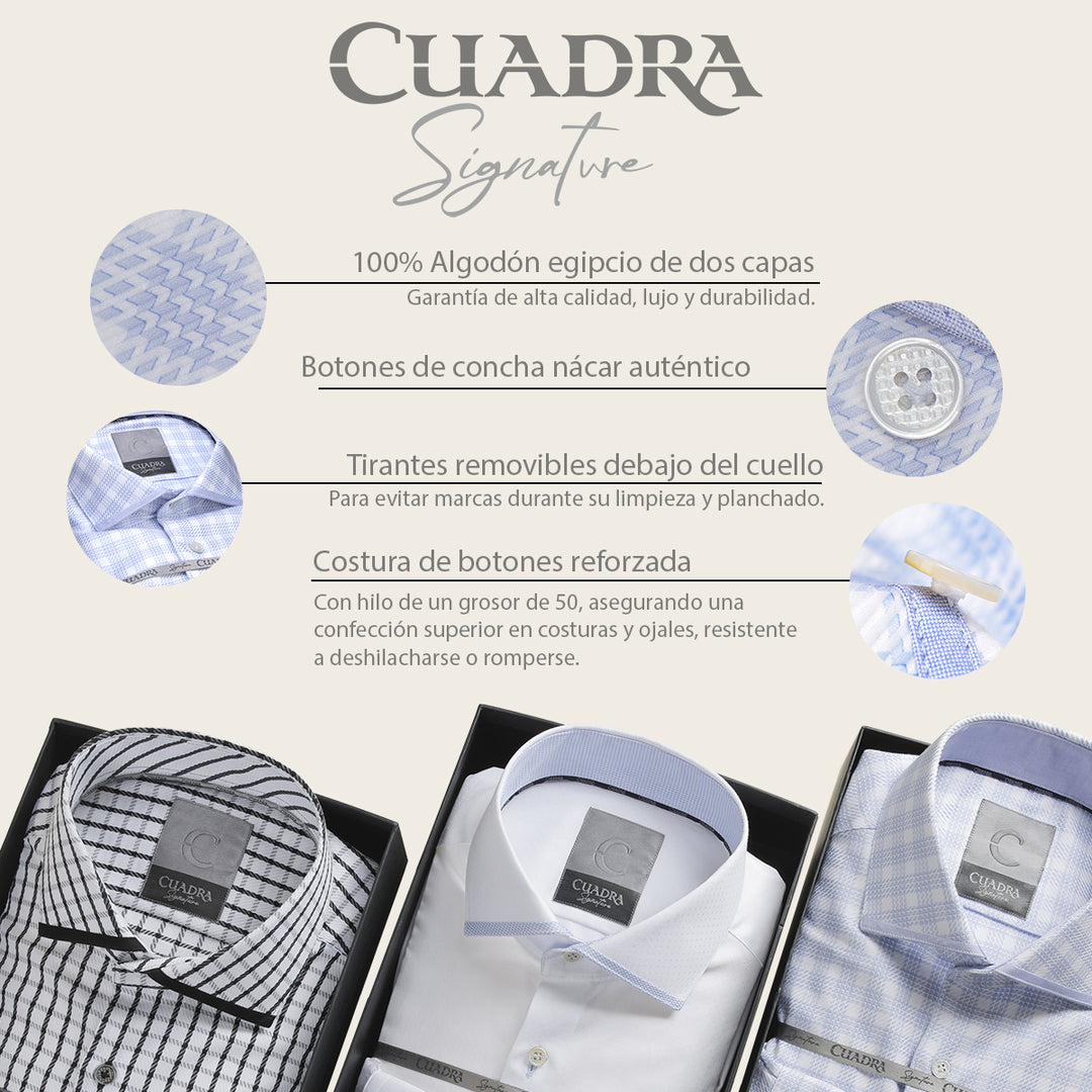 Camisa Cuadra signature para caballero