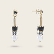 Aretes para dama en piel genuina de lizard Joyería 