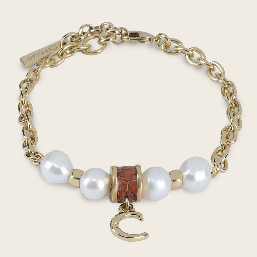 Pulsera en piel genuina de lizard para dama Joyería 