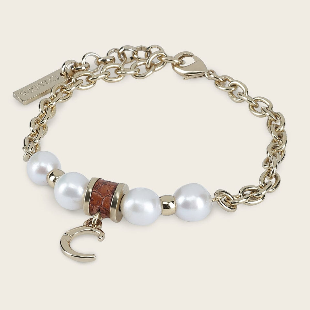 Pulsera en piel genuina de lizard para dama Joyería 