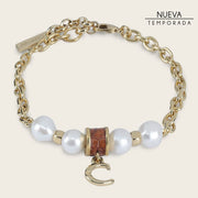 Pulsera en piel genuina de lizard para dama Joyería 