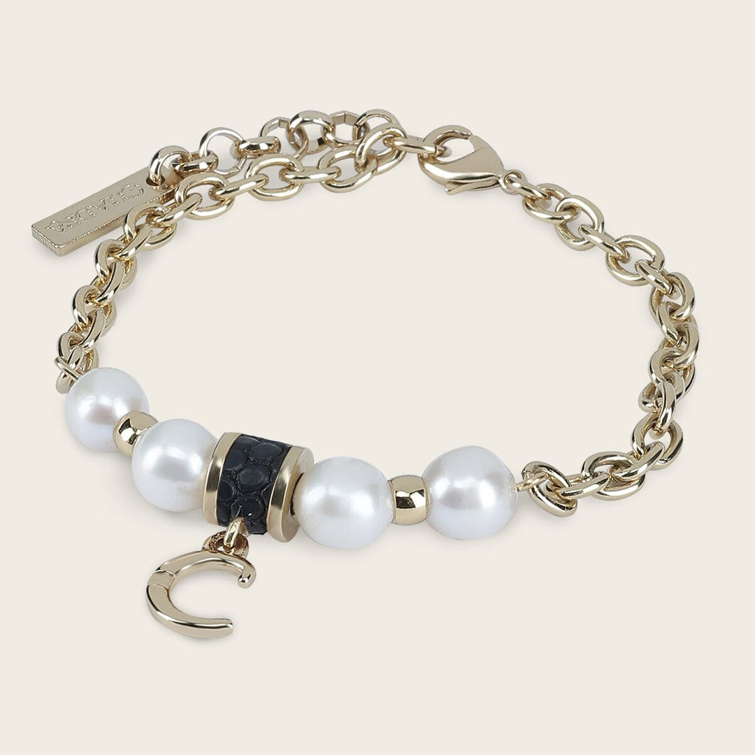 Pulsera en piel genuina de lizard para dama Joyería 