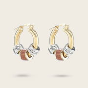 Aretes para dama en piel genuina de lizard Joyería 