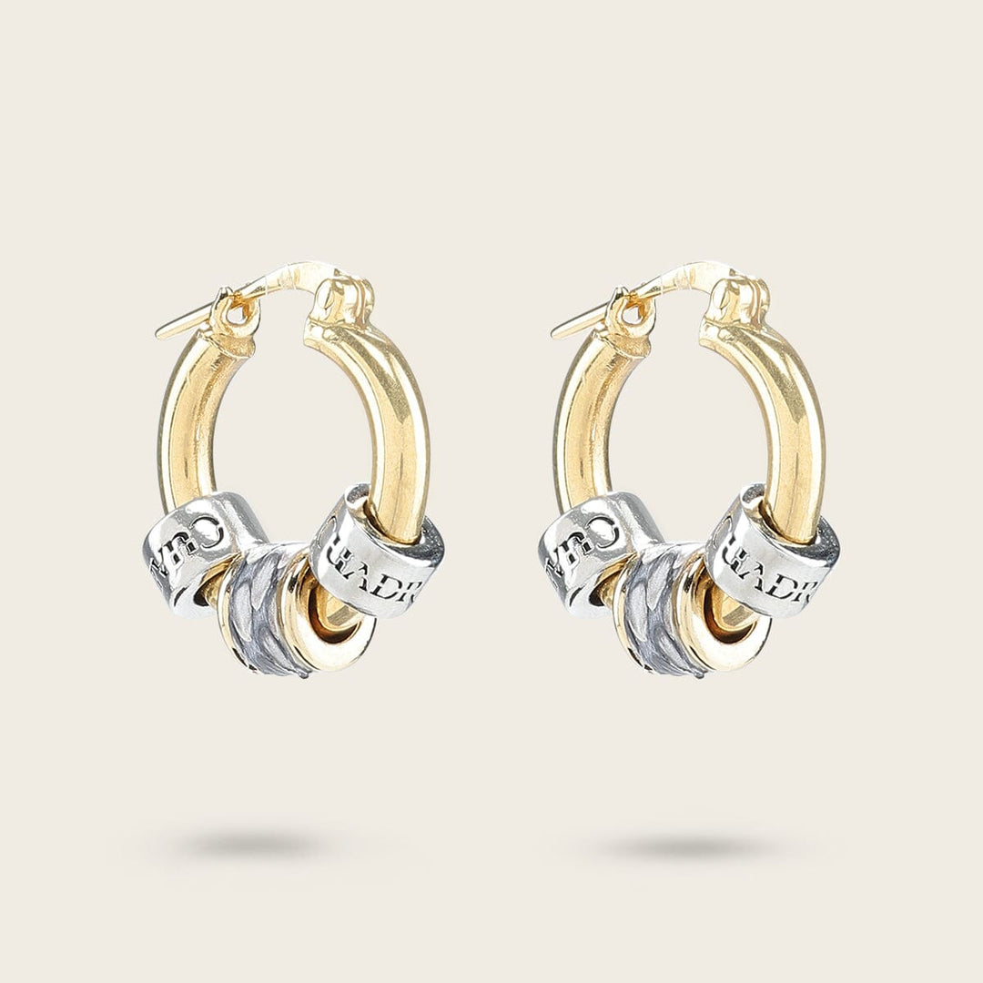 Aretes para dama en piel genuina de pitón Joyería 