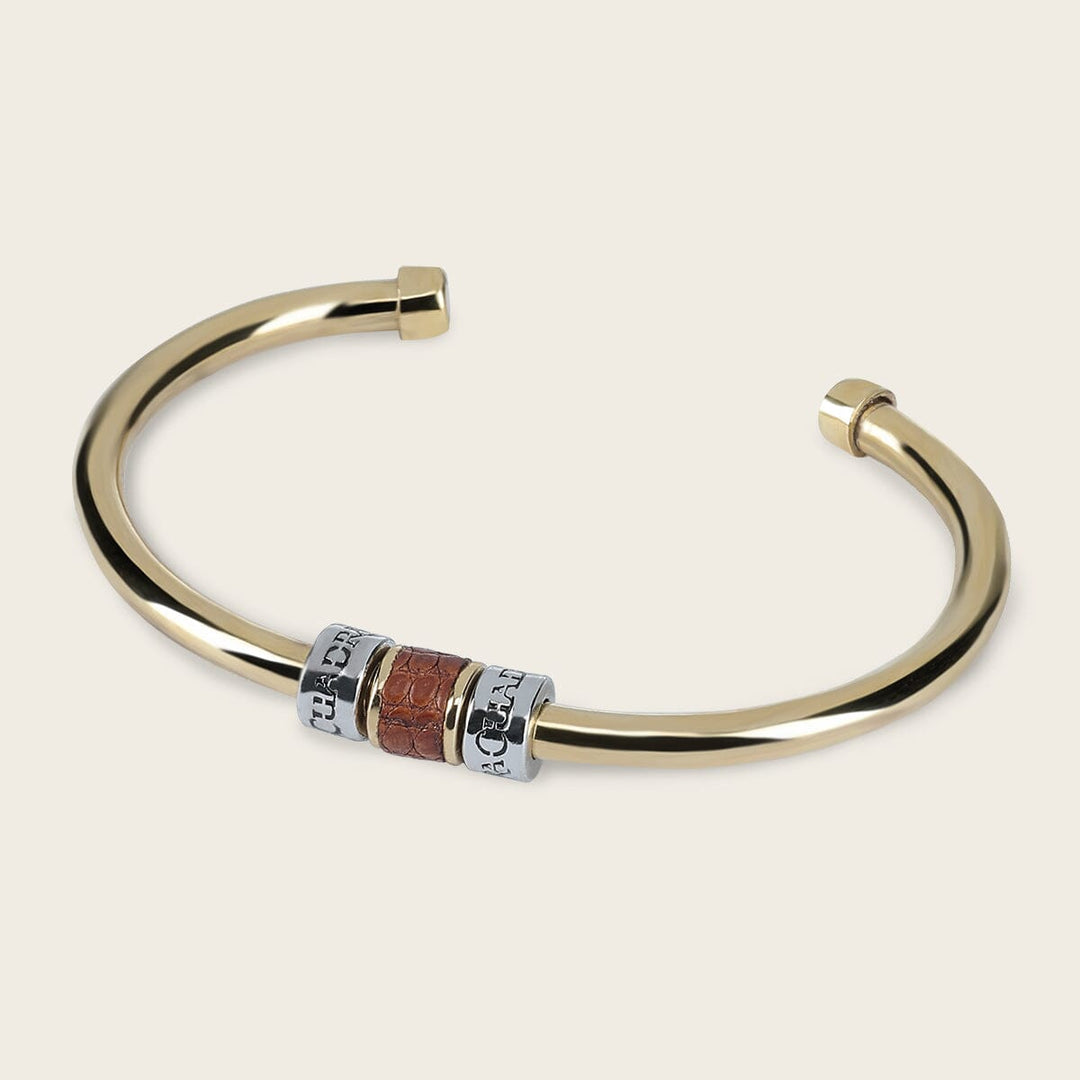 Pulsera ajustable en piel de lizard para dama Joyería 
