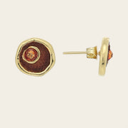 Aretes en piel genuina de lizard para dama