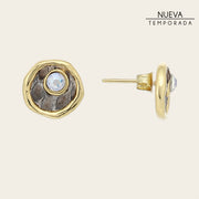 Aretes en piel genuina de pitón para dama