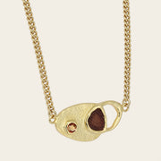 Collar en piel genuina de lizard para dama