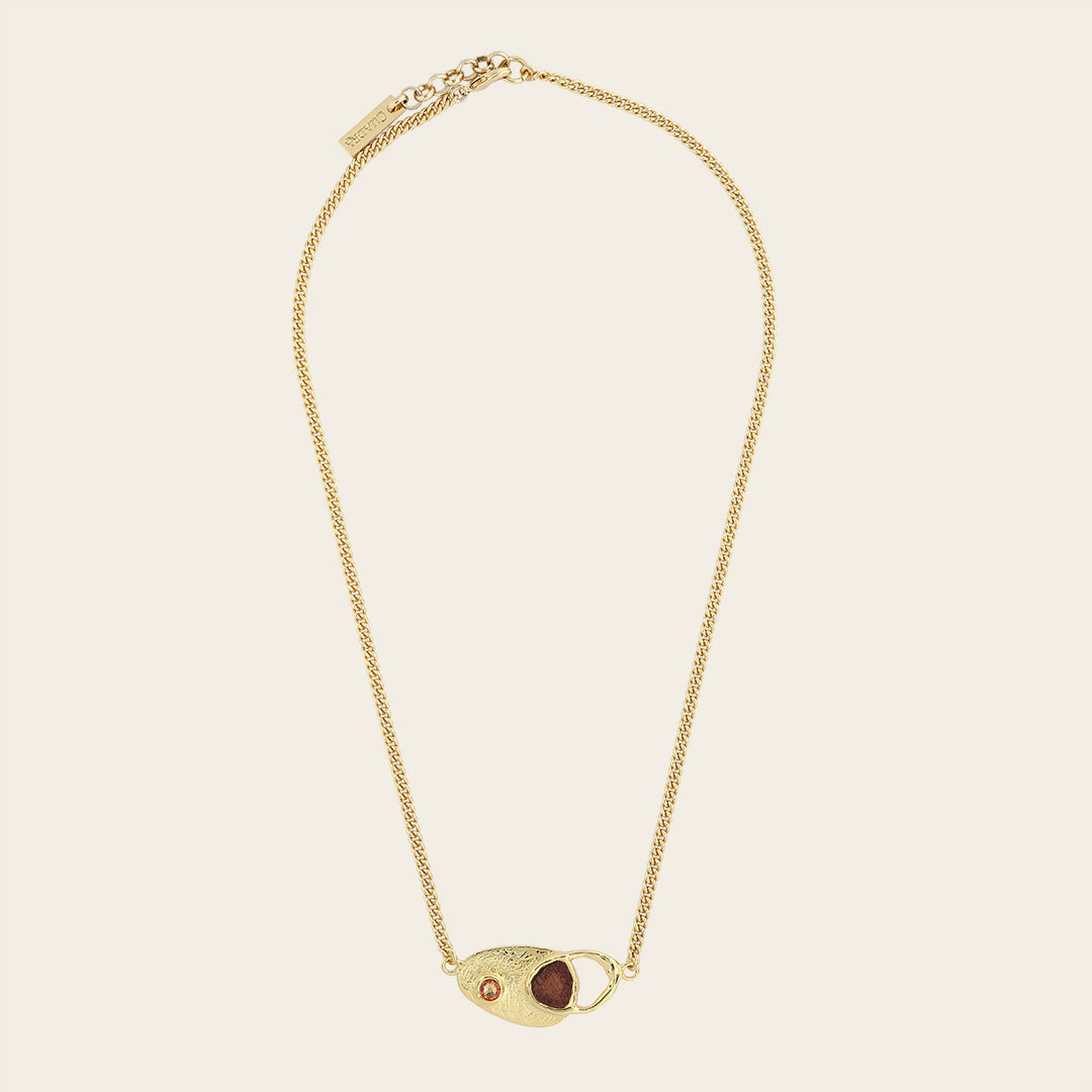 Collar en piel genuina de lizard para dama