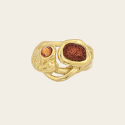 Anillo en piel genuina de lizard para dama