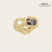 Anillo en piel genuina de pitón para dama