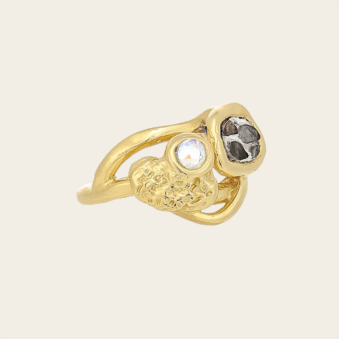 Anillo en piel genuina de pitón para dama