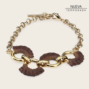 Pulsera en piel genuina para dama Joyería 