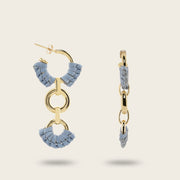 Aretes en piel genuina para dama Joyería 