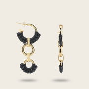 Aretes en piel genuina para dama Joyería 