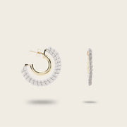 Arracadas en piel genuina para dama. Joyería 