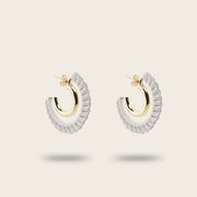 Arracadas en piel genuina para dama. Joyería 