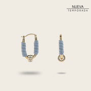 Aretes en piel genuina para dama Joyería 