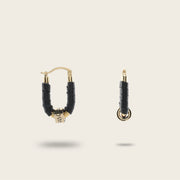 Aretes en piel genuina para dama Joyería 