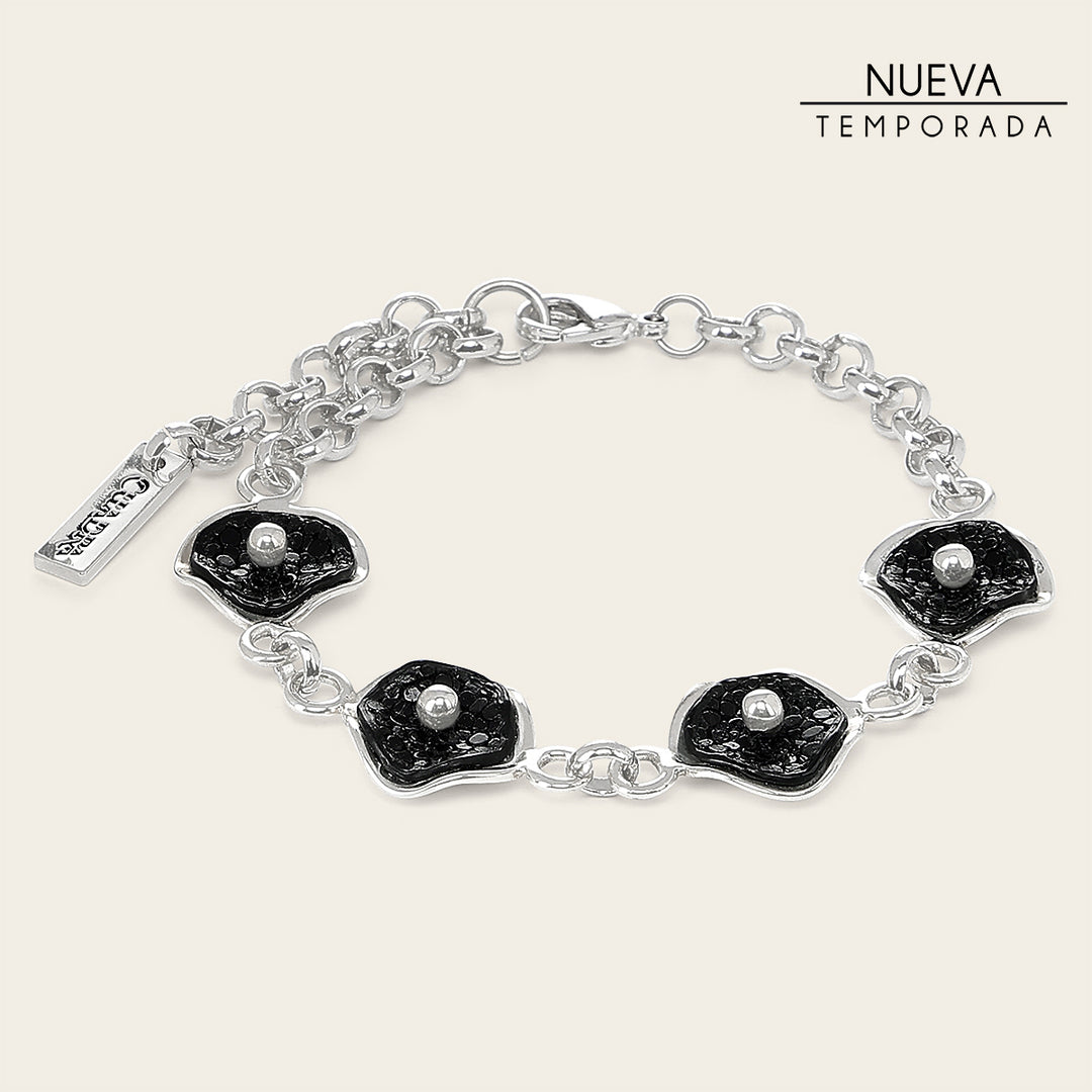 Pulsera en piel genuina de mantarraya para dama