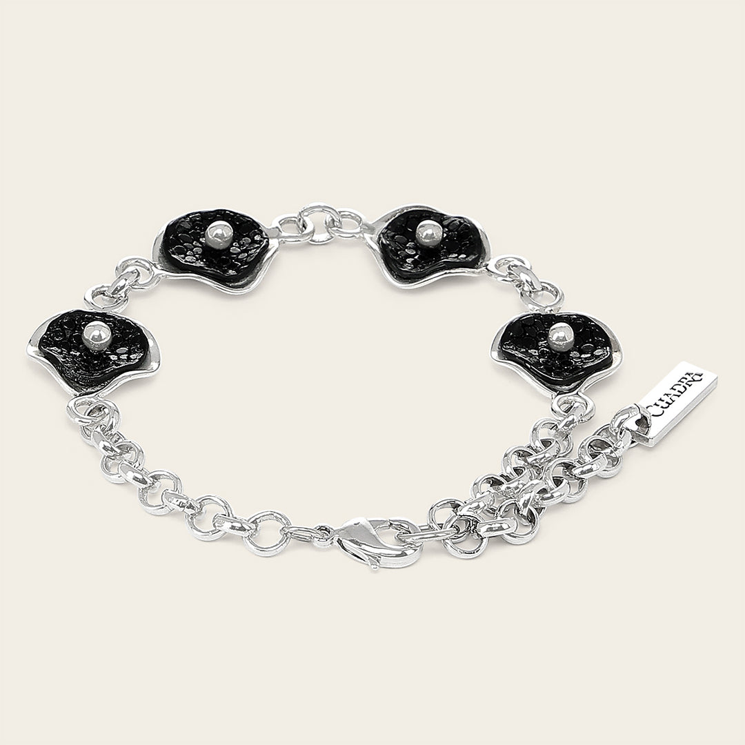 Pulsera en piel genuina de mantarraya para dama