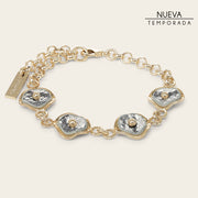 Pulsera en piel genuina de pitón para dama