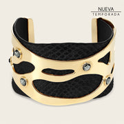 Brazalete en piel genuina de carunga para dama