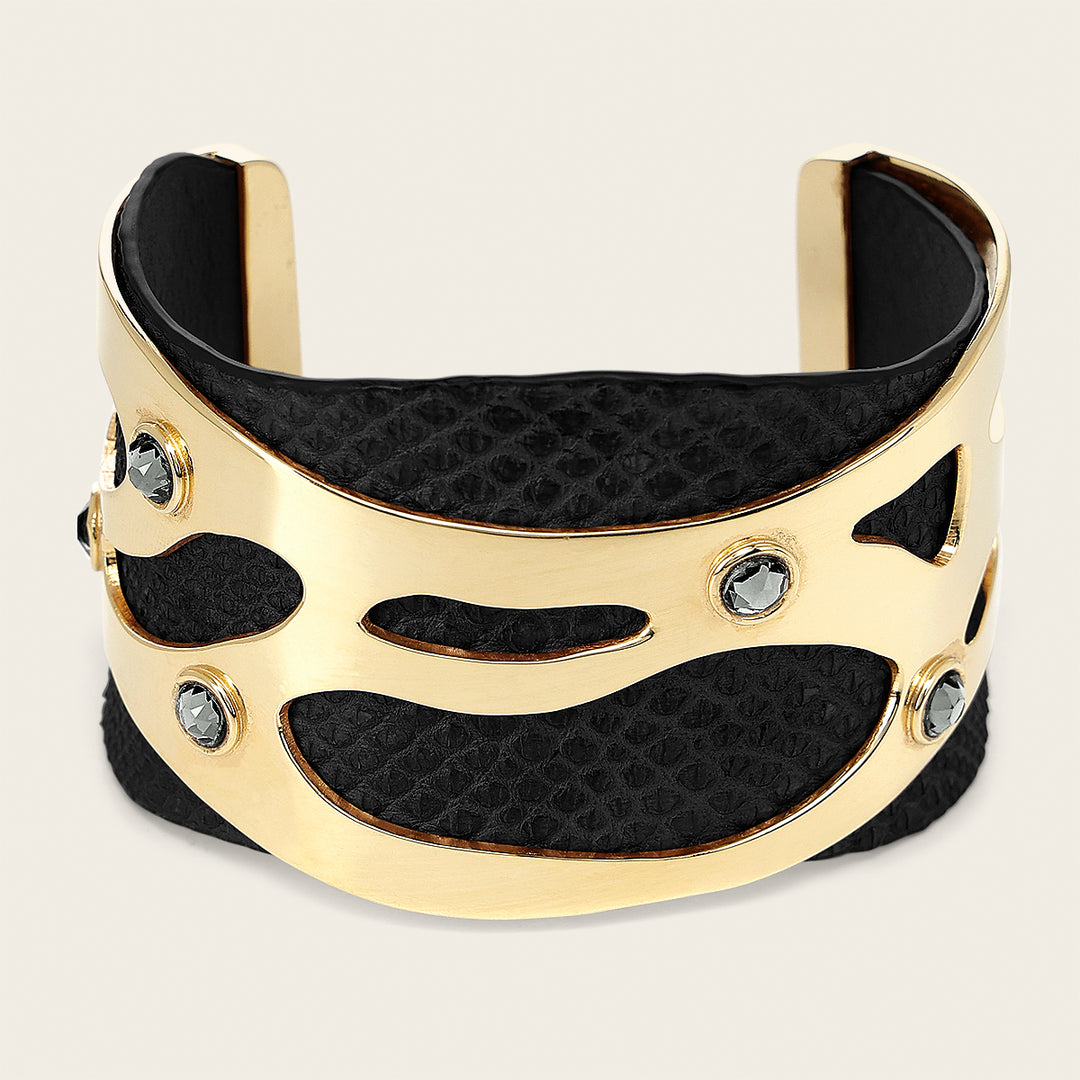 Brazalete en piel genuina de carunga para dama