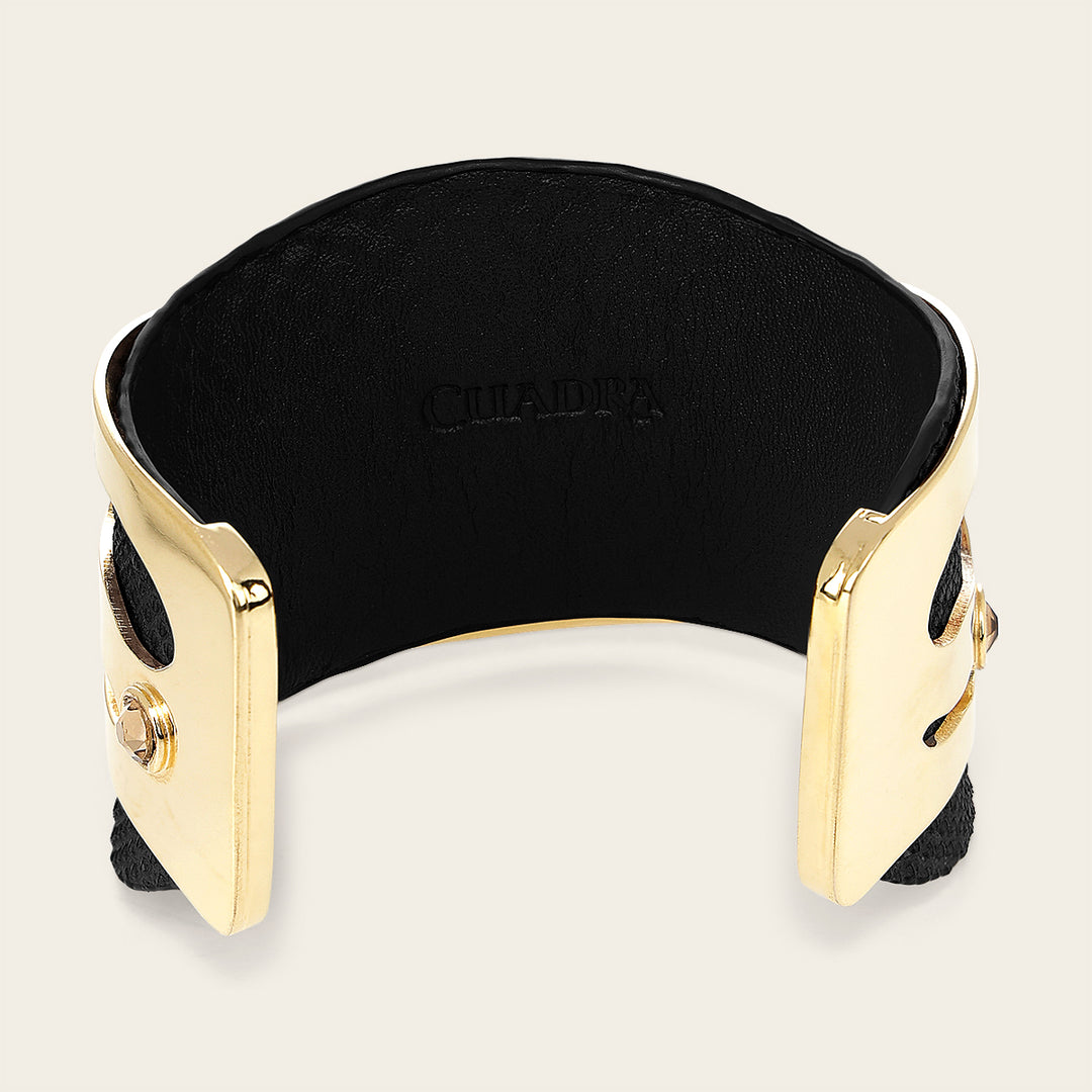 Brazalete en piel genuina de carunga para dama