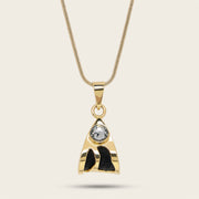 Collar en piel genuina de carunga para dama