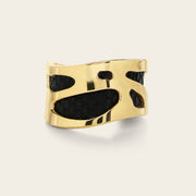 Anillo ajustable en piel genuina de carunga para dama