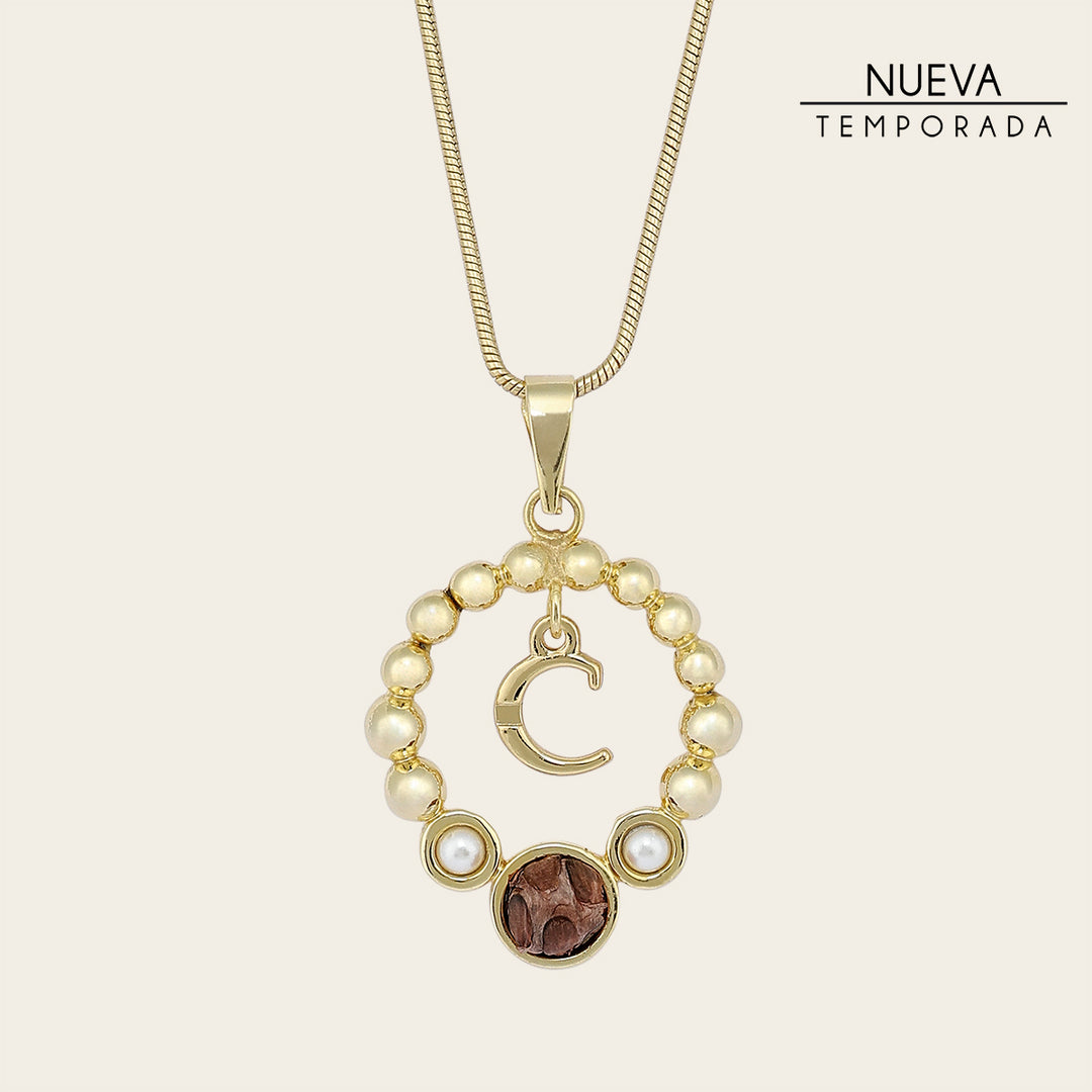 Collar en piel genuina de pitón para dama