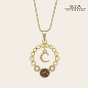 Collar en piel genuina de pitón para dama