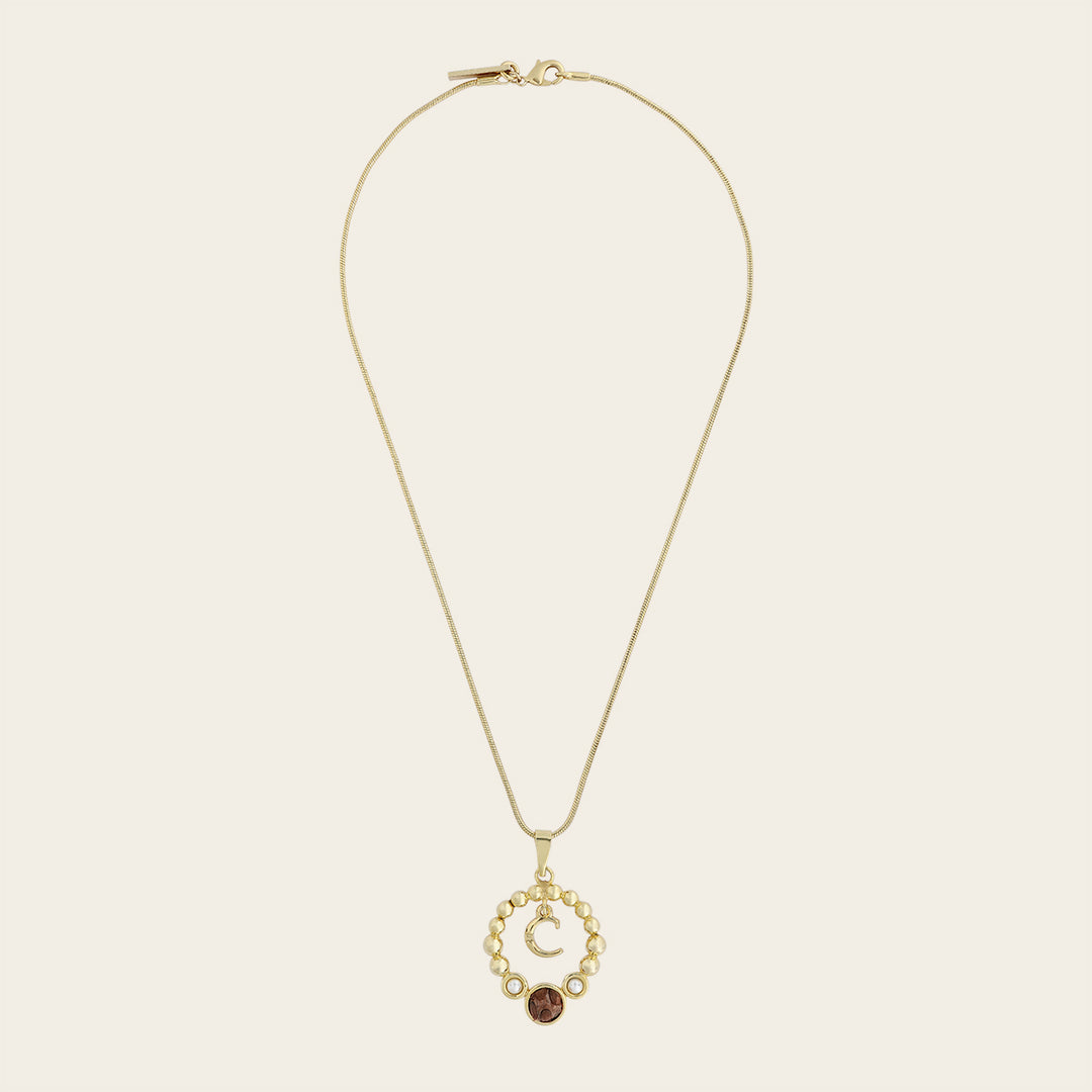 Collar en piel genuina de pitón para dama