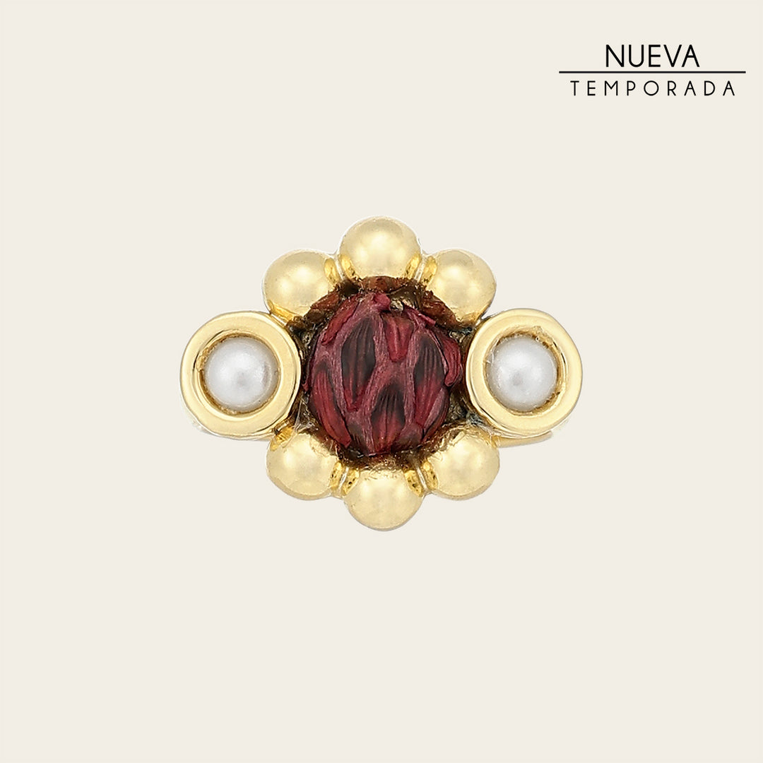Anillo en piel genuina de pitón para dama