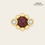 Anillo en piel genuina de pitón para dama
