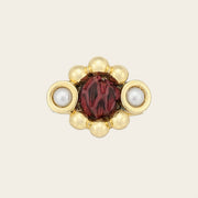Anillo en piel genuina de pitón para dama