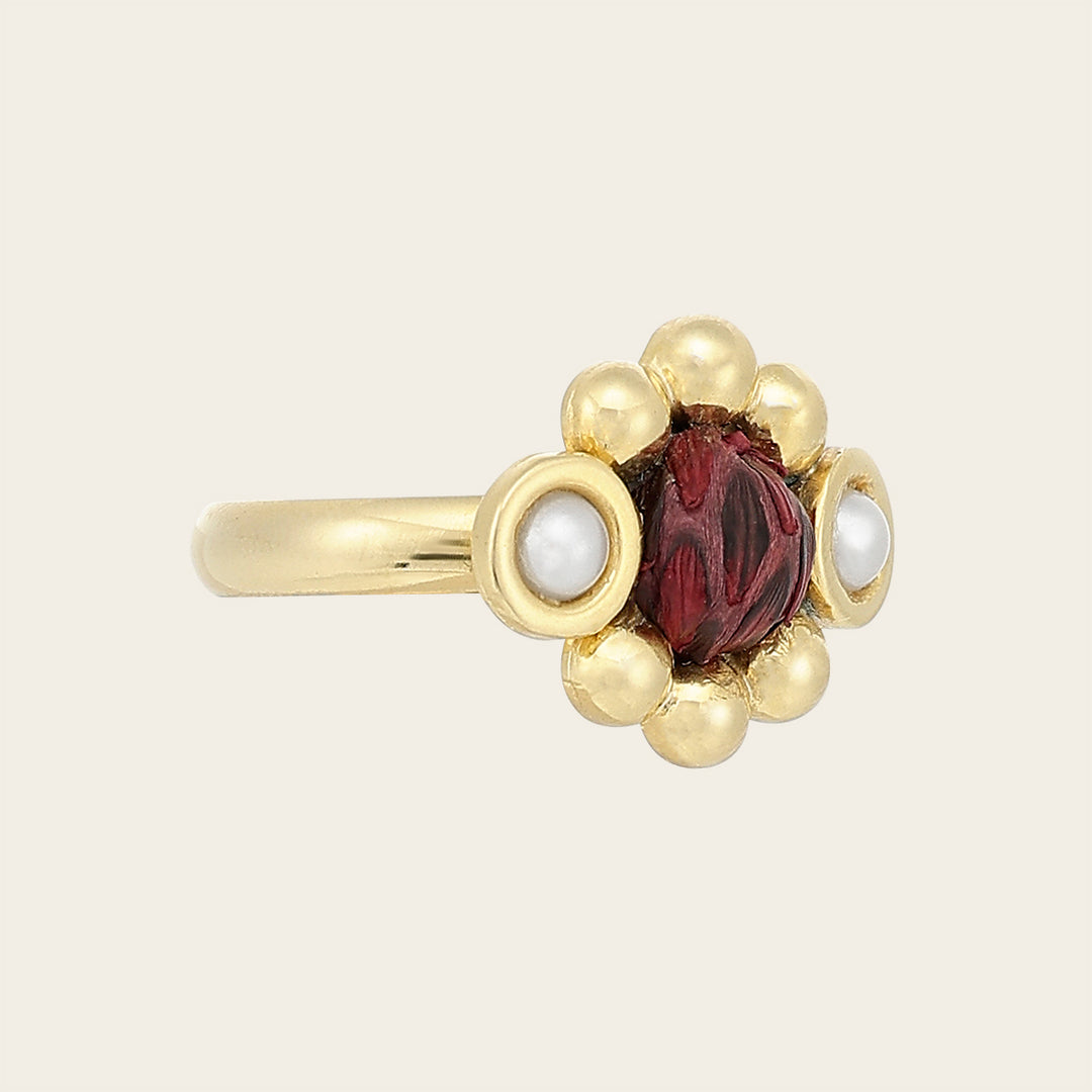 Anillo en piel genuina de pitón para dama