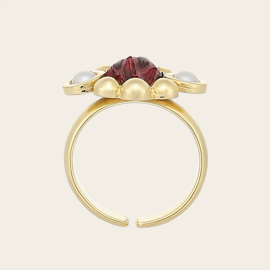 Anillo en piel genuina de pitón para dama