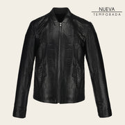 Chamarra full exotic en piel genuina de pitón para caballero Chamarras 