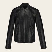 Chamarra full exotic en piel genuina de pitón para caballero Chamarras 