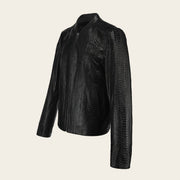 Chamarra full exotic en piel genuina de pitón para caballero Chamarras 