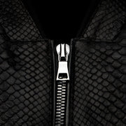 Chamarra full exotic en piel genuina de pitón para caballero Chamarras 