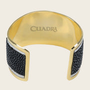 Brazalete ajustable en piel genuina de mantarraya para dama Joyería 