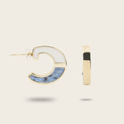 Arracadas en piel genuina de pitón para dama Joyería 