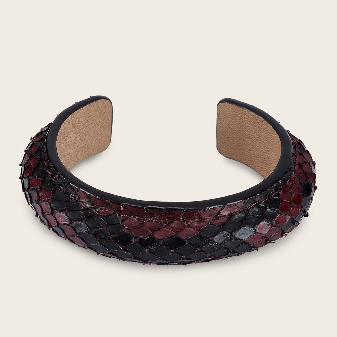 Pulsera en piel genuina de pitón para dama Joyería 