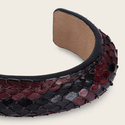 Pulsera en piel genuina de pitón para dama Joyería 
