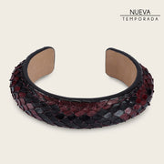 Pulsera en piel genuina de pitón para dama Joyería 